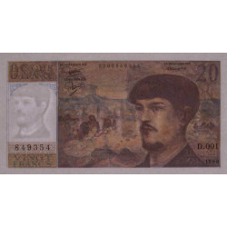 F 66-01 - 1980 - 20 francs - Debussy - Série D.001 - Etat : pr.NEUF