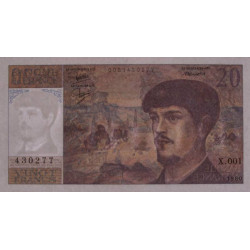 F 66-01 - 1980 - 20 francs - Debussy - Série X.001 - Etat : pr.NEUF