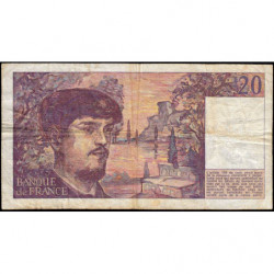 F 66-01 - 1980 - 20 francs - Debussy - Série G.002 - Etat : B+