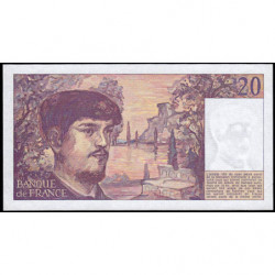 F 66-01 - 1980 - 20 francs - Debussy - Série T.006 - Etat : SUP