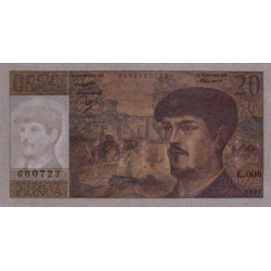 F 66-02 - 1981 - 20 francs - Debussy - Série E.008 - Etat : SUP