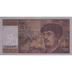 F 66-10 - 1989 - 20 francs - Debussy - Série P.025 - Etat : SUP+