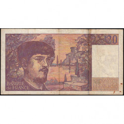 F 66ter-02 - 1997 - 20 francs - Debussy - Série T.054 - Etat : TB-