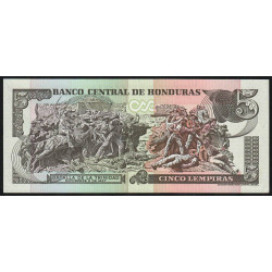 Honduras - Pick 85a - 5 lempiras - Série AN - 14/12/2000 - Etat : NEUF