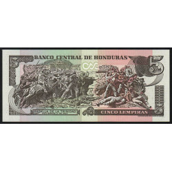 Honduras - Pick 85d - 5 lempiras - Série AU - 26/08/2004 - Etat : NEUF