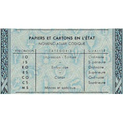 20 kg Papiers et cartons en l'état - 03/1947 - Code IO - Série ED - Etat : SPL