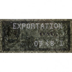 100 kg Papiers et cartons - 03/1948 - Exportation - Code I - Série EF - Etat : SUP