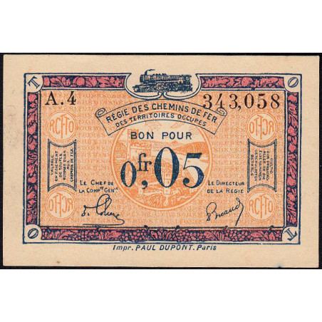 Allemagne - R.C.F.T.O. - Pirot 135-1 - Série A.4 - 5 centimes - 1923 - Etat : SPL