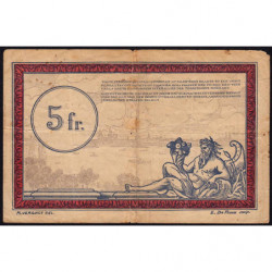 Allemagne - R.C.F.T.O. - Pirot 135-6 - Série A.1 - 5 francs - 1923 - Etat : TB-
