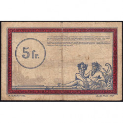 Allemagne - R.C.F.T.O. - Pirot 135-6 - Série A.1 - 5 francs - 1923 - Etat : B+