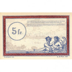 Allemagne - R.C.F.T.O. - Pirot 135-6 - Spécimen - 5 francs - 1923 - Etat : NEUF