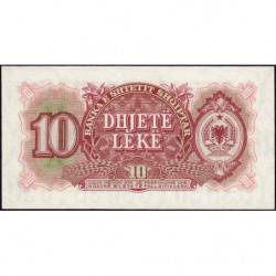 Albanie - Pick 28a - 10 lekë - Série CA - 1957 - Etat : NEUF