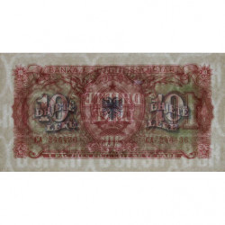 Albanie - Pick 28a - 10 lekë - Série CA - 1957 - Etat : NEUF