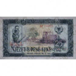 Albanie - Pick 37a - 25 lekë - Série BP - 1964 - Etat : NEUF