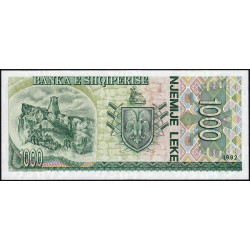 Albanie - Pick 54a - 1'000 lekë - Série DR - 1992 - Etat : NEUF