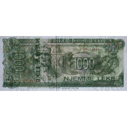 Albanie - Pick 54a - 1'000 lekë - Série DR - 1992 - Etat : NEUF