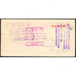 Allemagne RFA - Chèque Voyage - Dresdner Bank - 50 DM - 1962 - Etat : TTB+