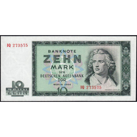 Allemagne RDA - Pick 23a - 10 mark der Deutschen Notenbank - 1964 - Etat : NEUF