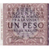 Argentine - Pick 263b2 - 1 peso - Série D - 1956 - Etat : pr.NEUF