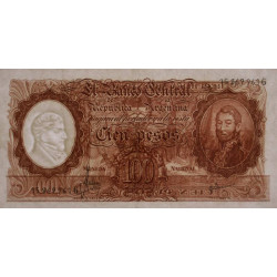 Argentine - Pick 277_2 - 100 pesos - Série G - 1969 - Etat : TTB+