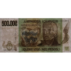 Argentine - Pick 309_2 - 500'000 pesos - Série A - 1981 - Etat : SPL