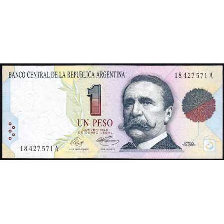 Argentine - Pick 339a - 1 peso - Série A - 1992 - Etat : NEUF