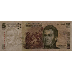 Argentine - Pick 347_3 - 5 pesos - Série B - 2001 - Etat : NEUF