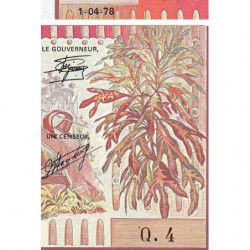 Gabon - Pick 2b - 500 francs - Série Q.4 - 01/04/1978 - Etat : NEUF