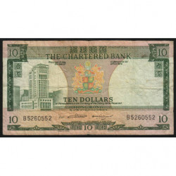 Hong Kong - Pick 74b1 - The Chartered Bank - 10 dollars - 1970 - Etat : TB-