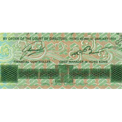 Hong Kong - Pick 77b - The Chartered Bank - 10 dollars - 01/01/1981 - Etat : SUP+