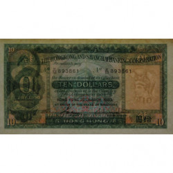 Hong Kong - HSBC - Pick 182j_2 - 10 dollars - Série H/53 - 31/03/1983 - Etat : SUP