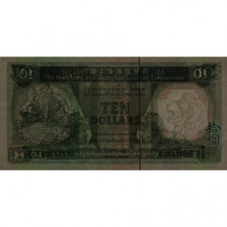 Hong Kong - HSBC - Pick 191a_2 - 10 dollars - Série KU - 01/01/1986 - Etat : TTB