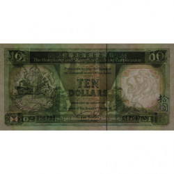 Hong Kong - HSBC - Pick 191c_3 - 10 dollars - Série GF - 01/01/1991 - Etat : NEUF