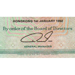 Hong Kong - HSBC - Pick 191c_4 - 10 dollars - Série VJ - 01/01/1992 - Etat : SUP