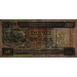 Hong Kong - HSBC Limited - Pick 201b_2 - 20 dollars - Série HW - 01/01/1996 - Etat : TTB+