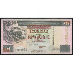 Hong Kong - Pick 201c - The H. S. B. C. Lim. - 20 dollars - 01/07/1997 - Etat : SUP