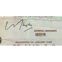 Hong Kong - HSBC Limited - Pick 201d_1 - 20 dollars - Série GX - 01/01/1998 - Etat : TTB