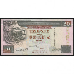Hong Kong - Pick 201d - The H. S. B. C. Lim. - 20 dollars - 01/01/2001 - Etat : TTB-