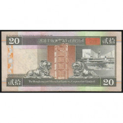 Hong Kong - HSBC Limited - Pick 201d_4 - 20 dollars - Série PG - 01/01/2001 - Etat : TTB-