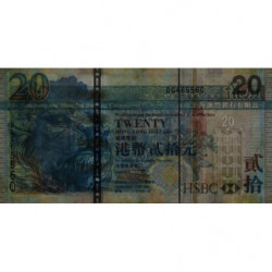 Hong Kong - HSBC Limited - Pick 207a - 20 dollars - Série DG - 01/07/2003 - Etat : TTB