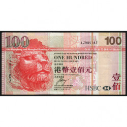 Hong Kong - Pick 209d - The H. S. B. C. Lim. - 100 dollars - 01/01/2007 - Etat : TB+