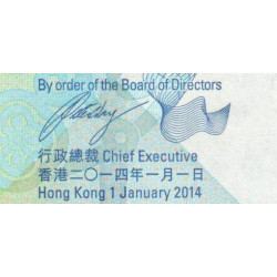 Hong Kong - HSBC Limited - Pick 212d - 20 dollars - Série RJ - 01/01/2014 - Etat : NEUF
