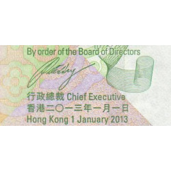 Hong Kong - HSBC Limited - Pick 213c - 50 dollars - Série DT - 01/01/2013 - Etat : NEUF