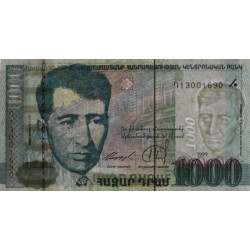 Arménie - Pick 45 - 1'000 dram - Série Դ - 1999 - Etat : pr.NEUF