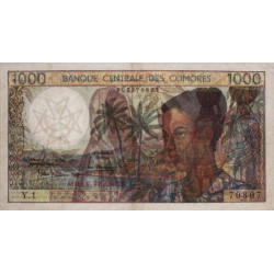Comores - Pick 11a - 1'000 francs - Série Y.1 - 1984 - Etat : TB