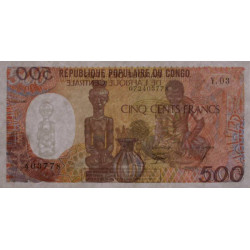 Congo (Brazzaville) - Pick 8c - 500 francs - Série Y.03 - 01/01/1990 - Etat : NEUF