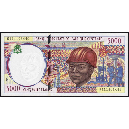 Cameroun - Afrique Centrale - Pick 204Ea - 5'000 francs - 1994 - Etat : NEUF