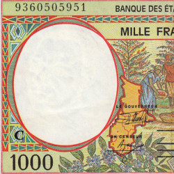 Congo (Brazzaville) - Afr. Centrale - Pick 102Ca - 1'000 francs - 1993 - Etat : TB+