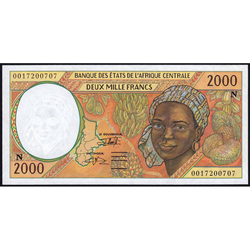 Guinée Equatoriale - Afr. Centrale - Pick 503Ng - 2'000 francs - 2000 - Etat : SPL