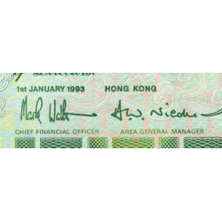 Hong Kong - Pick 284a - Standard Chartered Bank - 10 dollars - 01/01/1993 - Etat : SUP